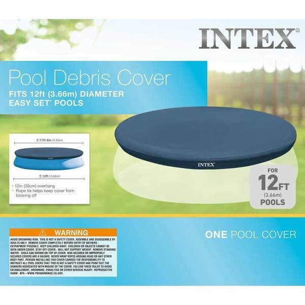 INTEX Skyddskåpa för pool - Rund form - Ø 3,66 m