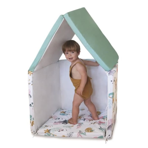 TINEO Maxi Matta Malin Jungle Buddies 5 in 1 - Evolutive - Avtagbart överdrag - 180x200 cm - Ny kollektion