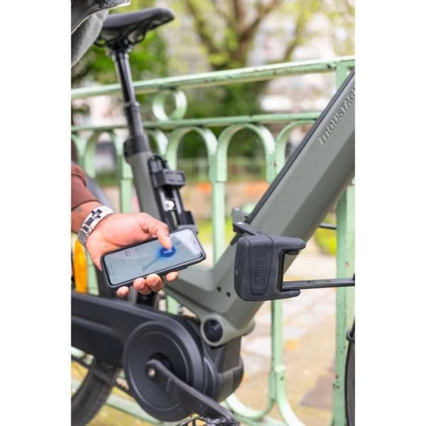 Vikbart lås - ABUS - BORDO ONE 6000A/120 - SH + RC-fäste - Svart