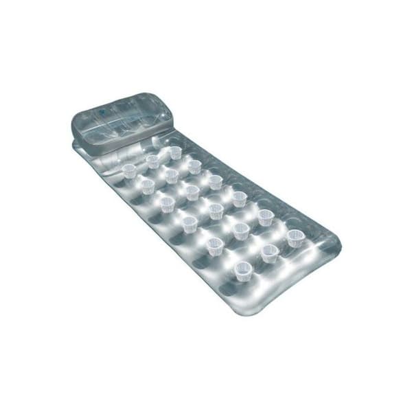 Uppblåsbar matta - Intex - Float - 90620 - Grå - Silver - Unisex