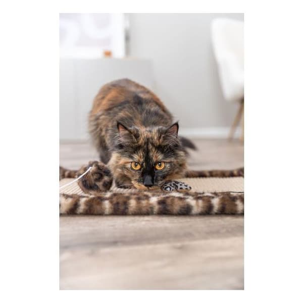 Klösmatta - TRIXIE - LEO - 55 x 35 cm - Brun leopardmönstrad