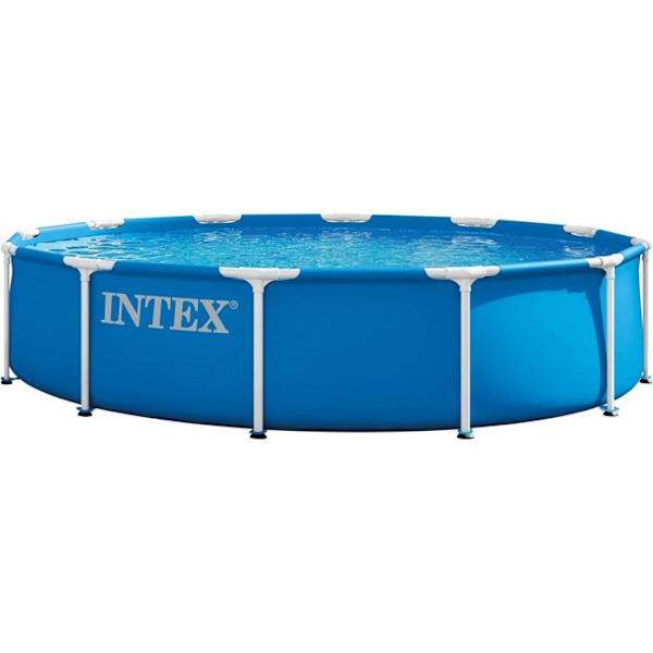 INTEX ovanmarksrörspool - metallram - 366 x 76 cm - rund - 28212ND