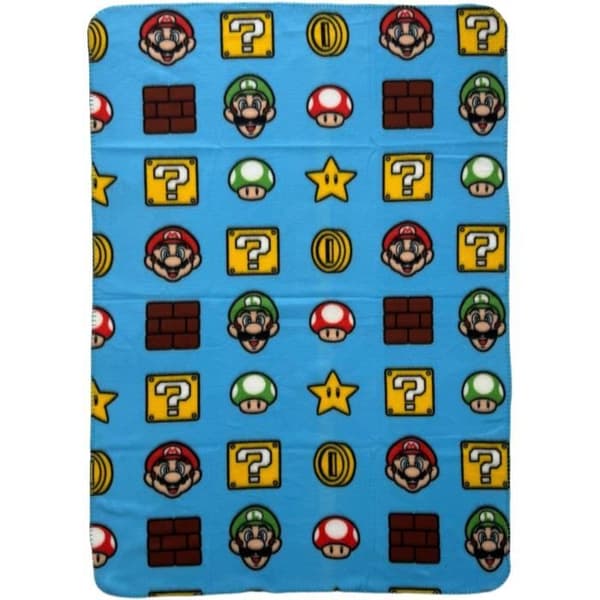 Pläd - MARIO BROS - Artiklar - 100 x 140 cm