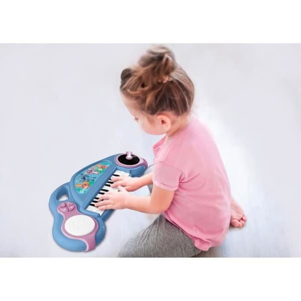 Stitch elektroniskt piano för barn med ljuseffekter