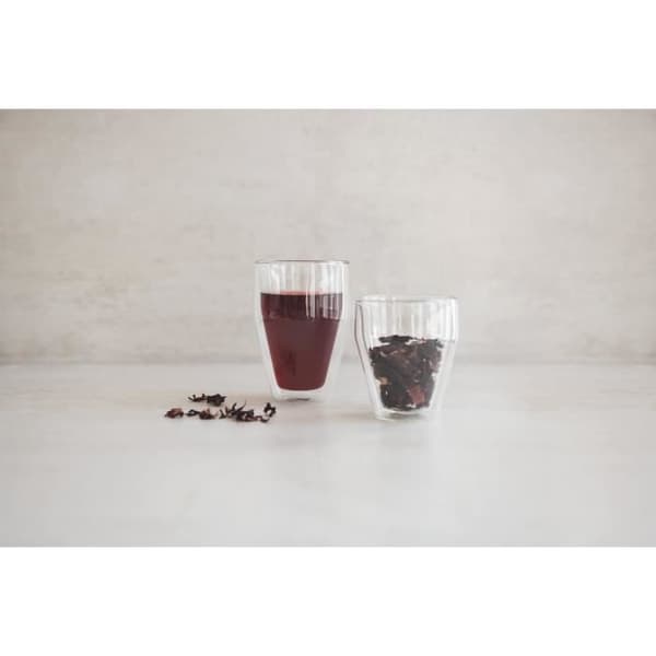 Set med 6 termosglas - BODUM - Titlis - Dubbelväggig - 0,35 l - Transparent