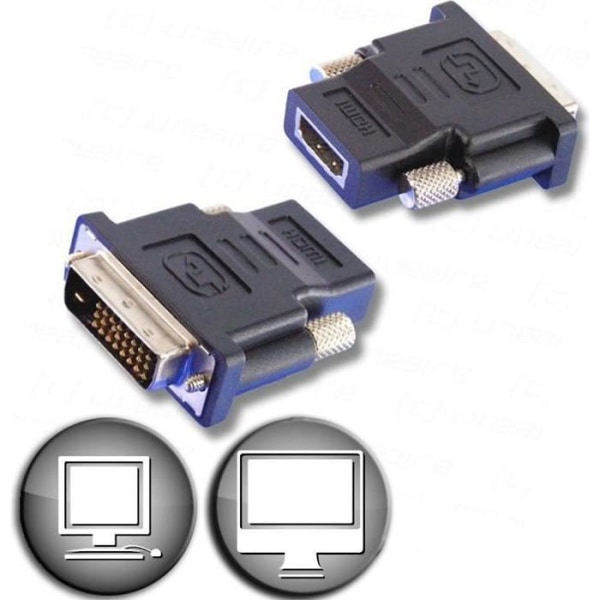HDMI-adapter för hona / DVI