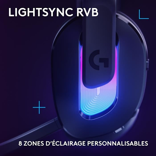 Gamingheadset - trådlöst - Logitech G - G522 - Lightspeed - Svart