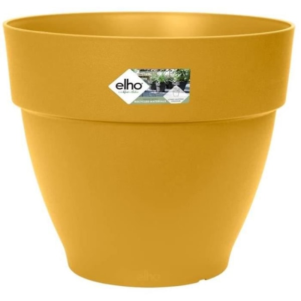 Vibia Round Flower Pot - Plast Tank - Ø40 - Honey Yellow