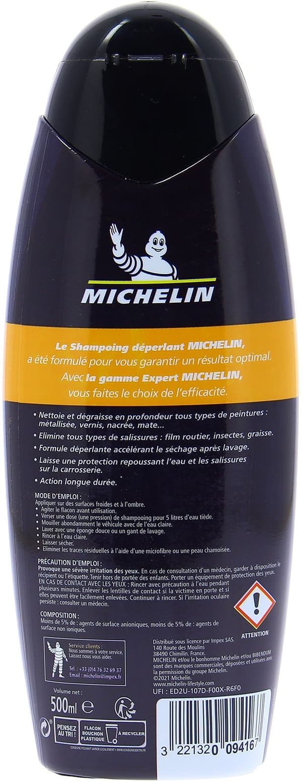Schampo - MICHELIN - Expert vattenavvisande för bilar - Snabbtorkande