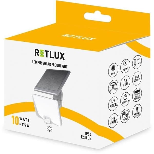 LED-spotlight med rörelsedetektor - RETLUX - RSL 258