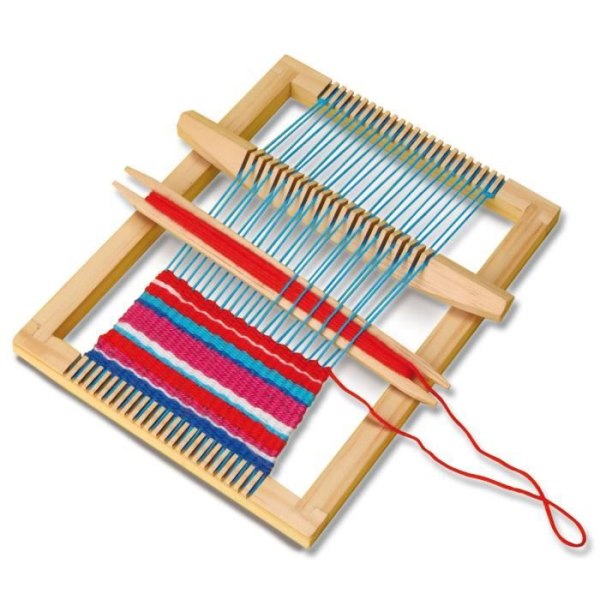 SES CREATIVE Weaving Set - Med garn i olika färger