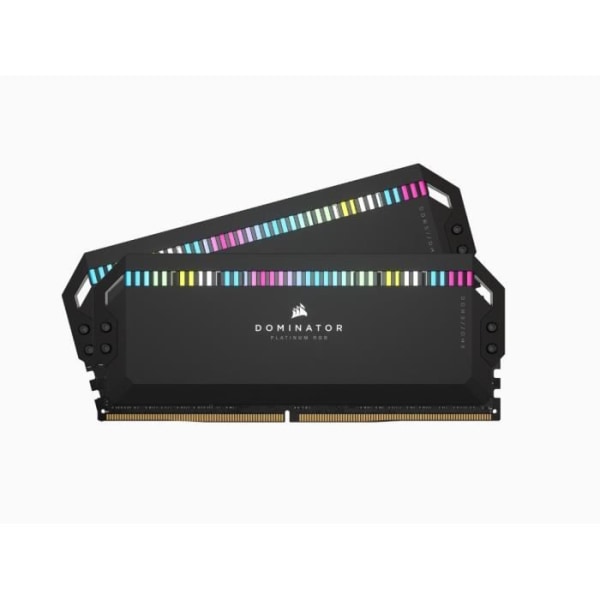 RAM -minne - Corsair - Dominator Platinum RGB DDR5 - 32GB 2x16GB DIMM - 6200 MHz - 1,3V - svart (CMT32GX5M2X6200C36)