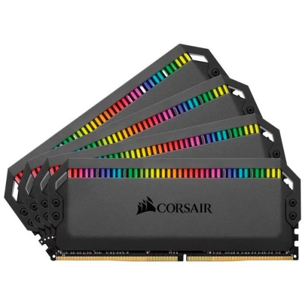 CORSAIR PC-minne DOMINATOR PLATINUM RGB 32GB (4 x 8GB) DDR4 DRAM 3600MHz C18 Memory Kit (COR0840006607403)