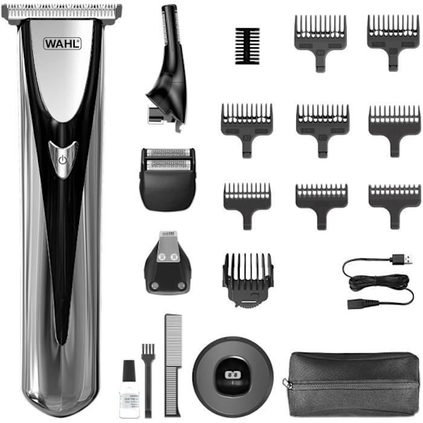 WAHL Elite Groom Multi-Function Clipper - 240V - 150 min - Silver/Svart