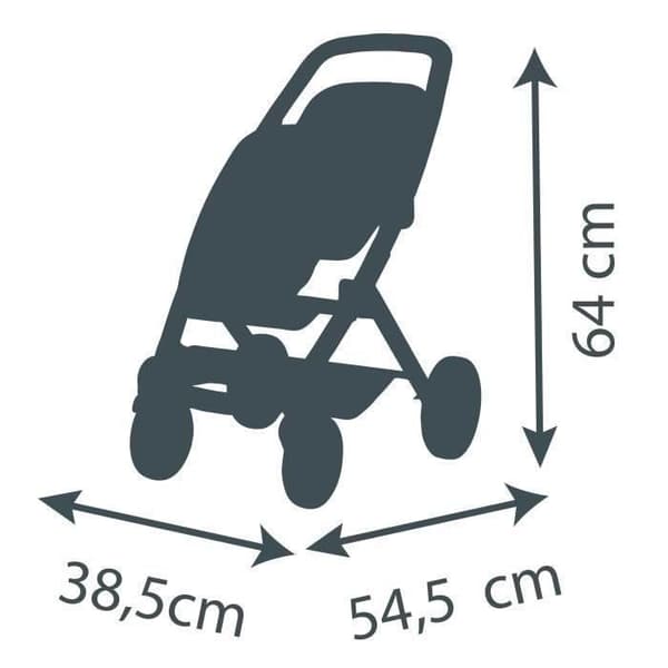SMOBY - Maxi-Cosi Twin Barnvagn Rosa - från 3 år