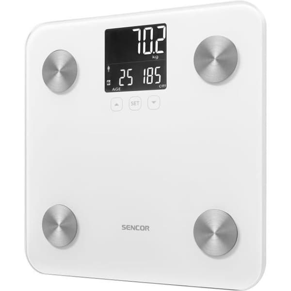 SENCOR SBS 6025WH personvåg med kroppssammansättning Vit one size