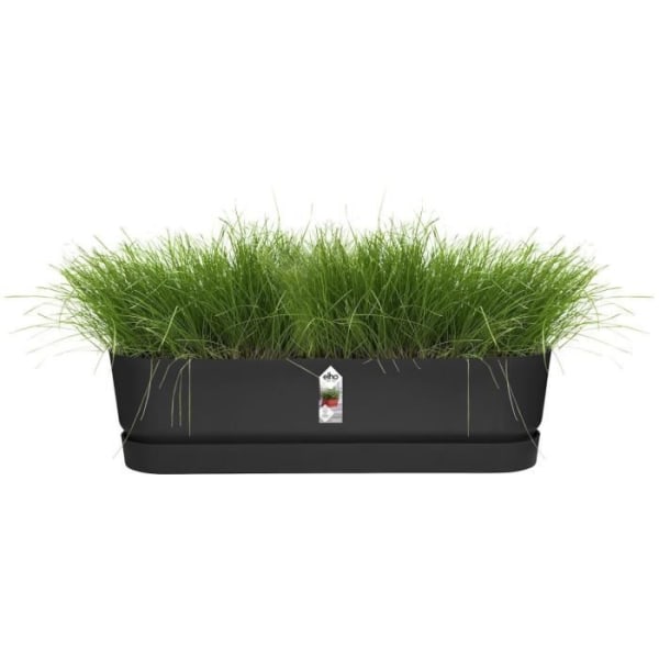 Greenville Oval Planter - Plast - Ø70 - Svart