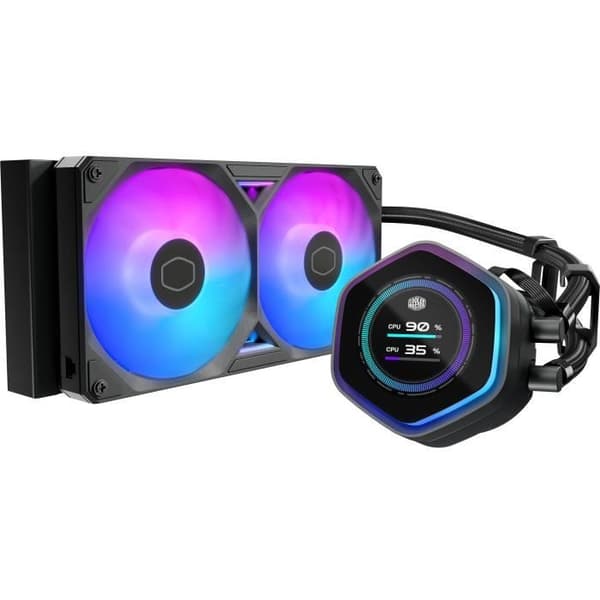 COOLER MASTER - MasterLiquid 240 Atmos II LCD ARGB - Vattenkylning AIO - 120 mm fläktar