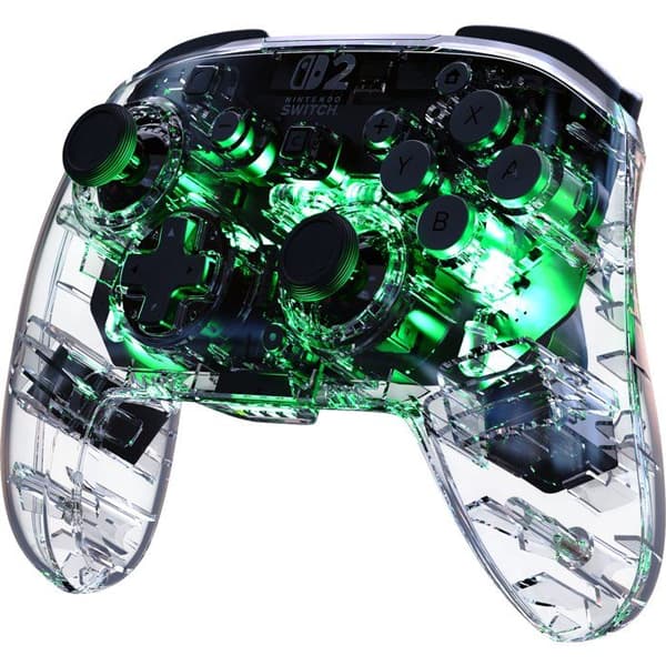 Spelkontroll - TURTLE BEACH - Nintendo Switch 2 - Afterglow - Trådlös - Transparent med RGB-belysning