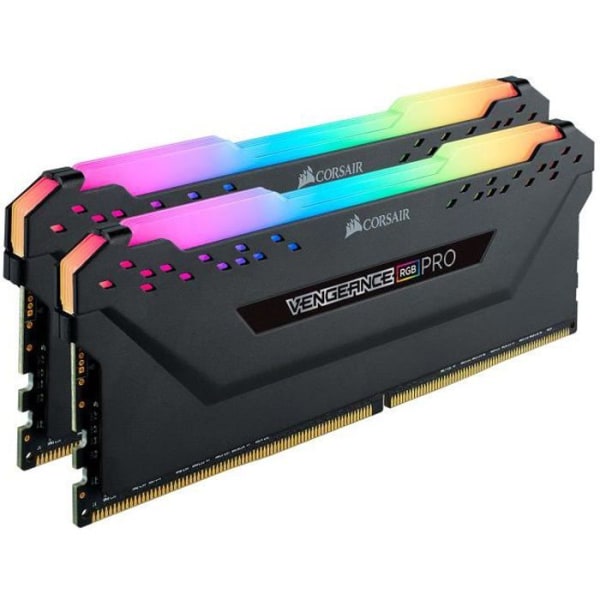 CORSAIR DDR4 PC-minne - VENGEANCE RGB PRO 16GB (2x8GB) - 3600MHz - CAS 18 - Dual Channel Kit (CMW16GX4M2D3600C18)