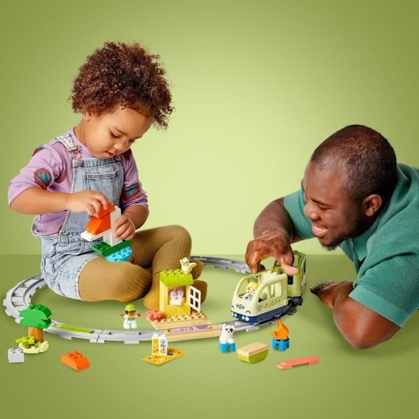 LEGO DUPLO My Town 10427 Interactive Adventure Train - Leksaker för tidig inlärning för 2-åringar