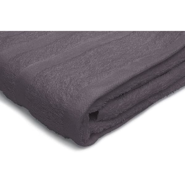 Set med 2 handdukar - LOVELY HOME - 2 Duschlakan 70 x 140 cm - Antracitgrå