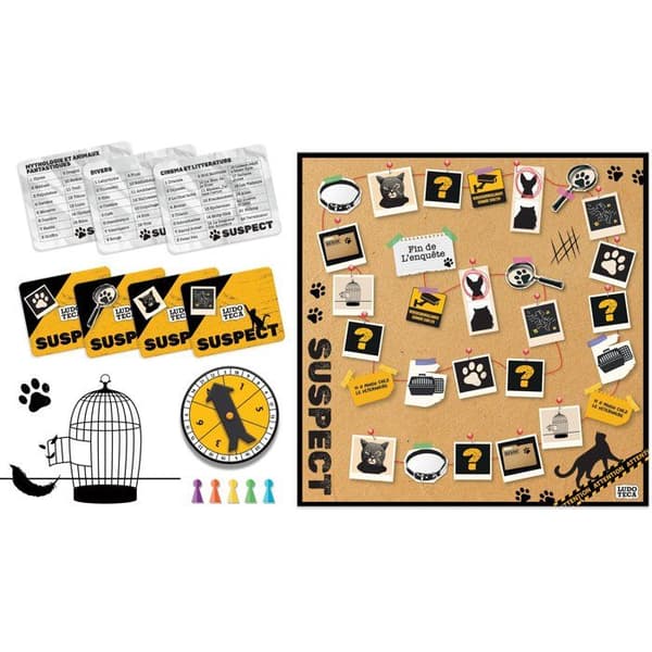 Misstänkt - Bluff- och strategispel - LUDOTECA - LISCIANIGIOCHI - 3+ spelare - Från 12 år