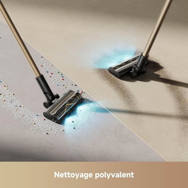 Mova S5 Sense - Sladdlös stickdammsugare - OptiInsight Multi-Surface Borste med trasselfri design - Smart justering