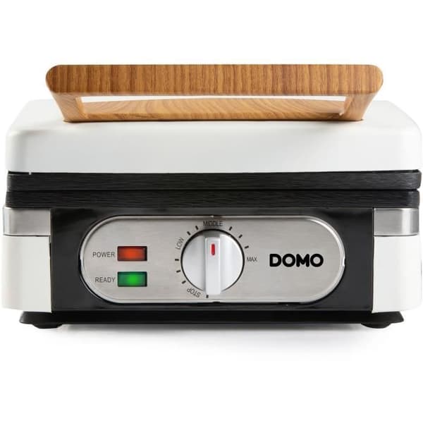 Våffeljärn - DOMO - DO9274W - 1400 W - 2 XL våfflor - Vit
