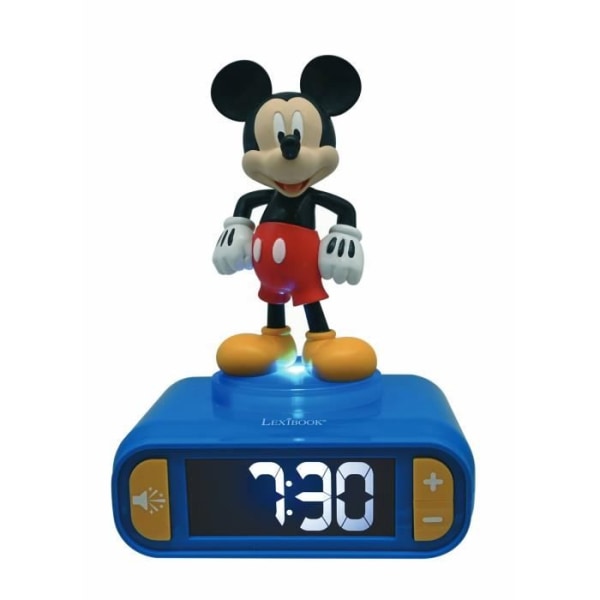 Digital väckarklocka med 3D Mickey nattljus och ljudeffekter