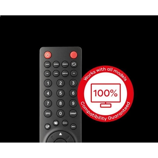 EN FÖR ALL URC1921 fjärrkontroll för alla skarpa TV - svart