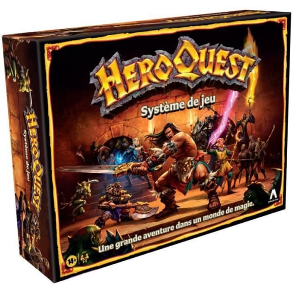 HeroQuest Game System - Fantastiskt äventyrsspel Dungeon Styles - brädspel - från 14 år gammal, 2 till 5 spelare