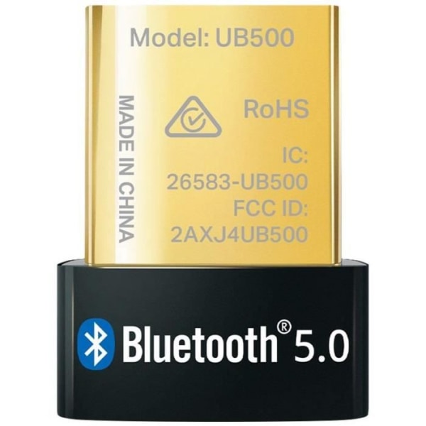 Bluetooth 5.0 adapter - TP LINK - Bluetooth 5.0 dongel - Bluetooth nyckel för PC, mus - Windows 11/10/8.1/7 kompatibel - UB500