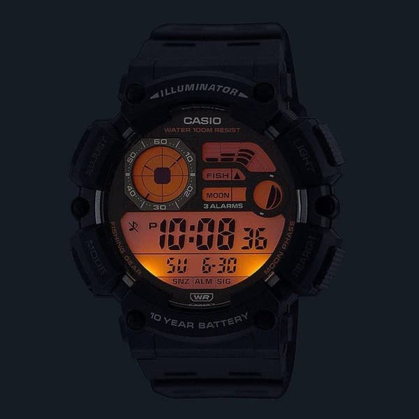 Klocka - CASIO - WS-1500H - Unisex - Svart - Kvarts - Digital