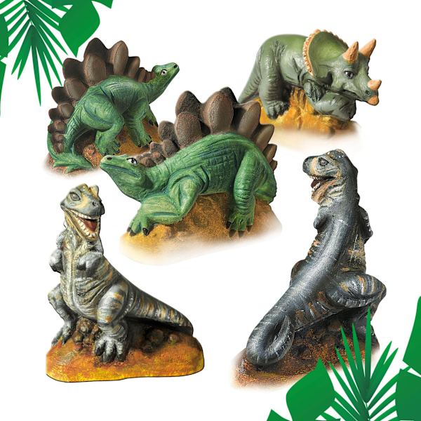 Gjutning och målning - dinosaurier
