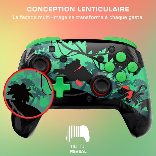 Gamepad - Nintendo Switch - Donkey Kong Rematch - Trådlös - Röd/Gul - Turtle Beach
