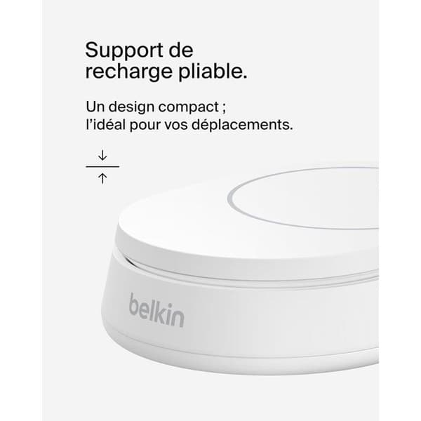 Magnetiskt laddningsställ - BELKIN - Qi2 - 15W - Vit