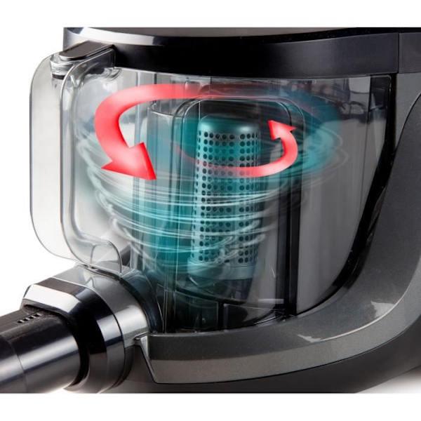 Domo DO7295S - Bag Without Bag Without Bag - Cyclon System - New Deep Clean Brush - Pousing Tank 2.5L