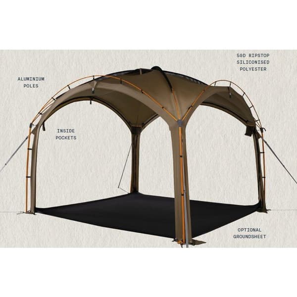 Markduk - KAMPA - MOD 250 Dune - 2,50 x 2,50 m - Svart