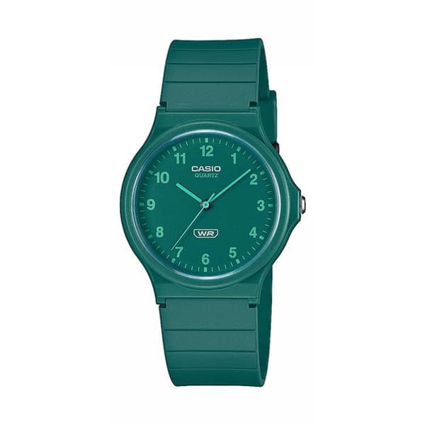 Klocka - CASIO - MQ-24B - Unisex - Grön - Kvarts - Analog