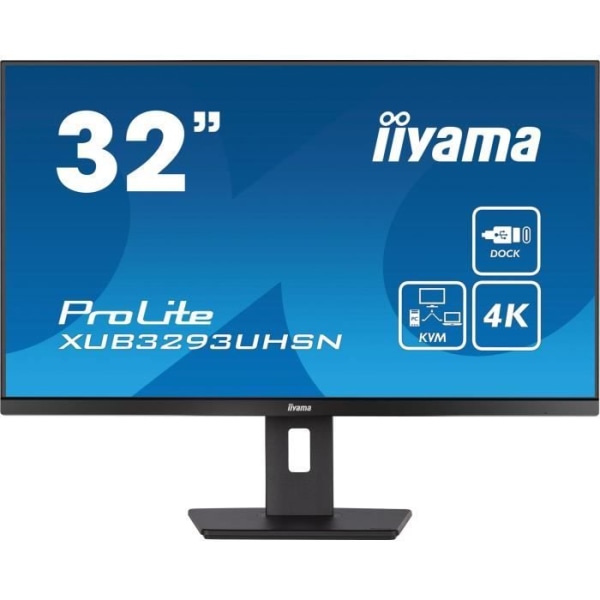 PC-skärm - IIYAMA - XUB3293UHSN-B5 - 32 IPS LED 4K 3840 x 2160 - 4ms - 60Hz - HDMI DP USB-C