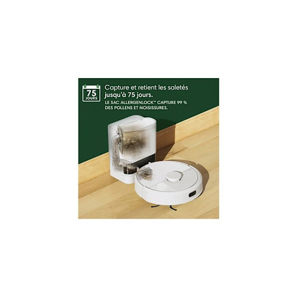 Irobot ROOMBA 105 COMBO ROBOT robotdammsugare + Automatisk tömningsdocka Vit