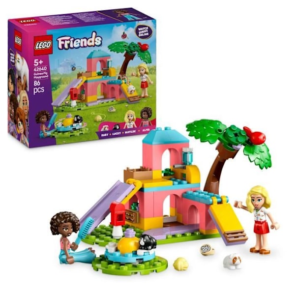 LEGO Friends 42640 Marsvinslekplats - Rollspel för tjejer från 5 år och uppåt