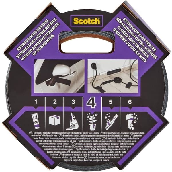 3M Extremium No Residue Repair Cloth - Grå - 18mx48mm
