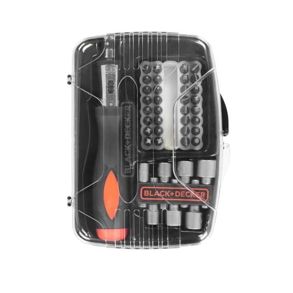 BLACK & DECKER Skruvmejsel med 40 tillbehör