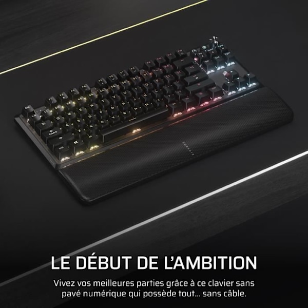 Speltangentbord - CORSAIR - K70 Core TKL Wireless - RGB, MLX Red v2 Switchar