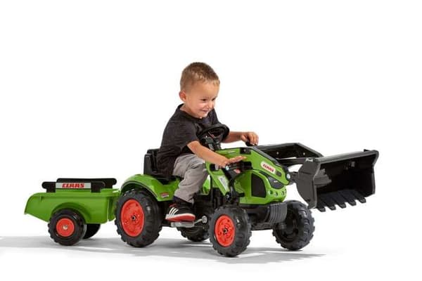 CLAAS Arion 410 grävlastare med släp