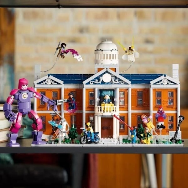 LEGO Marvel X-Men: Xavier's Institute - Byggset för vuxna med minifigurer inklusive Wolverine och Professor X för