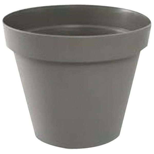 EDA Tuscan Round Flower Pot - Ø 30 x H 26 cm - 10 L - Taupe