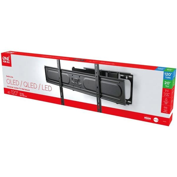TV-stöd - Solid Jumbo - Justerbar 120° - 42-120'' - VESA 900x600 max